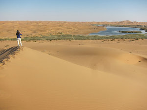 Tengger Desert, around the Moon Lake