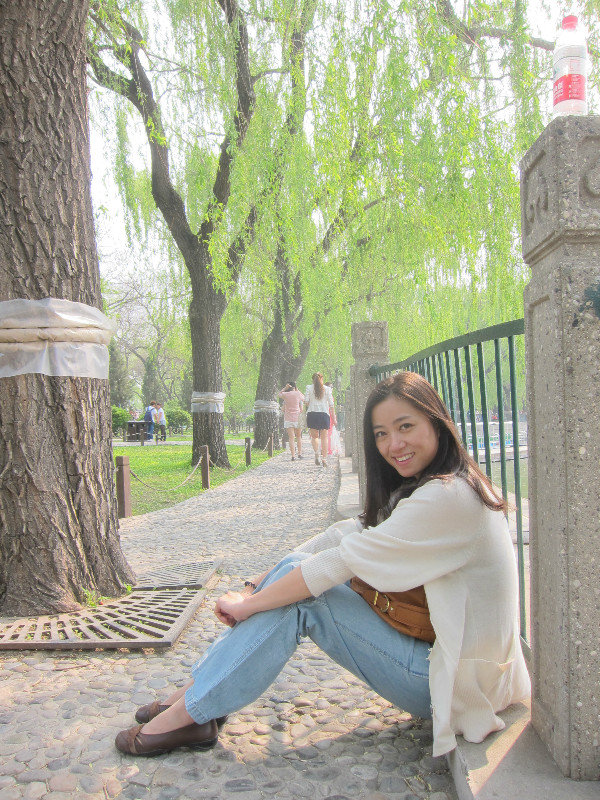 Becky at Houhai Lake, Beijing