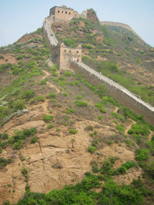 The Great Wall of China is a series of fortifications made of stone, brick, tamped earth, wood, and other materials, generally built along an east-to-west line across the historical northern borders of China in part to protect the Chinese Empire