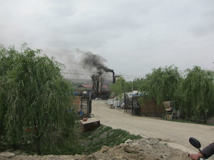 pollution outside Linxia