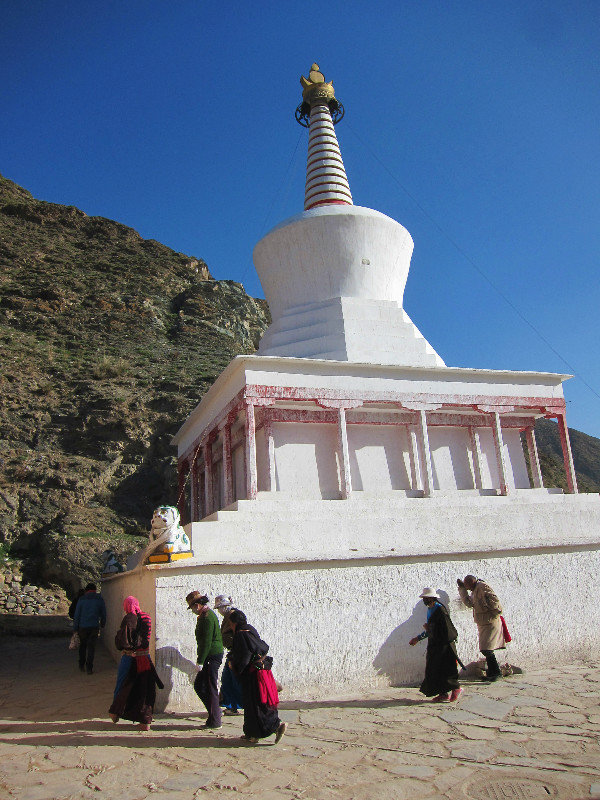 white stupa