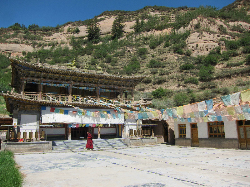 Tibetan temple up the mountain