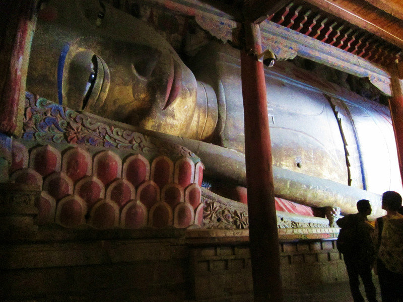 Dafosi, home of the largest reclining wooden Buddha in China.