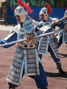 martial arts at Jiayuguan