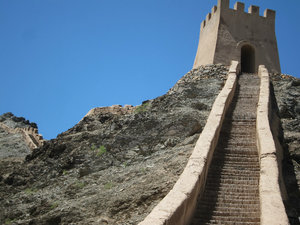 on the Great Wall at Jiayuguan