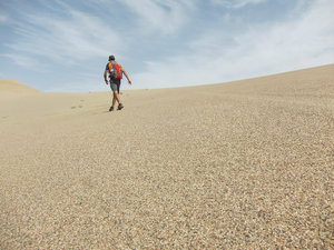 exploring the desert outside Dunhuang