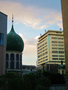 sunset over Urumuqi