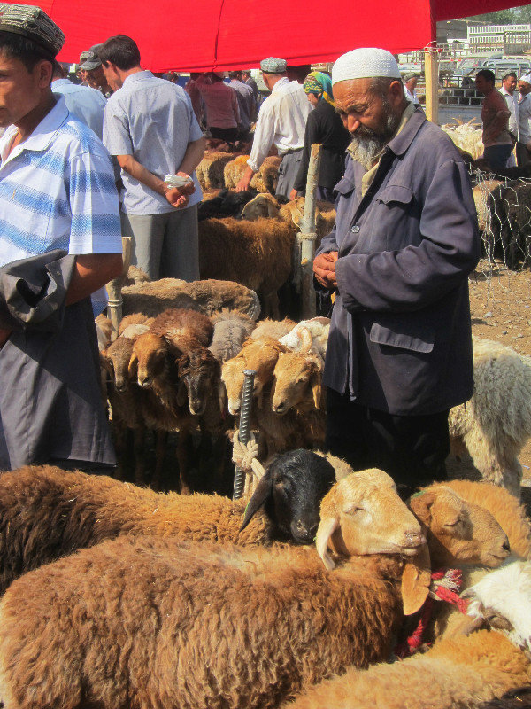 Uyghur man at the market