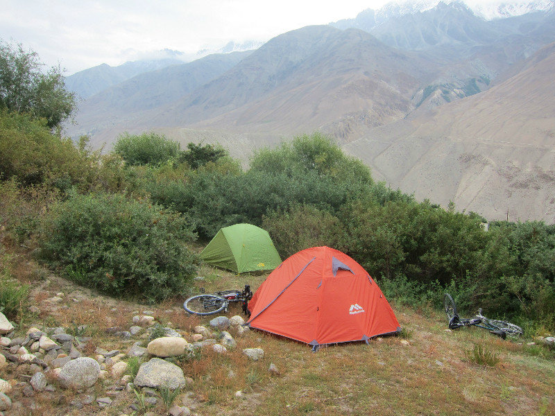 Camping right outside Langar
