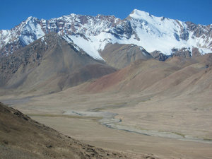 from the highest point on the Pamir Highway