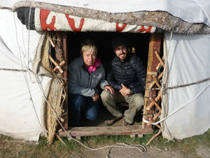 morning in the Yurt!