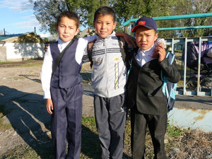 little kids in Karakol