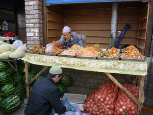 at the market in Bishkek