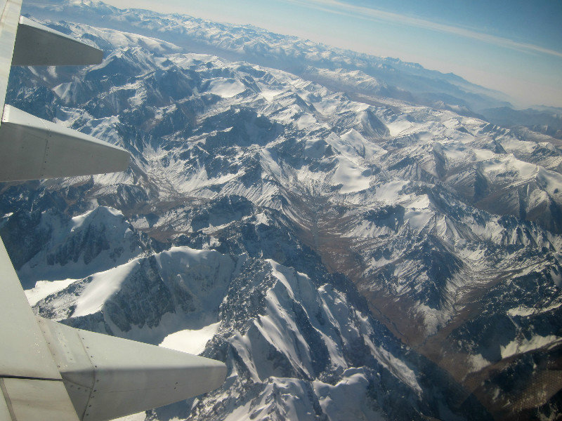 Over the Tian Shan Mountains