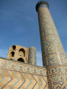 Wall outside Bibi-Khanym Mausoleum