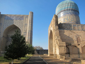 Inside Bibi-Khanym Mosque