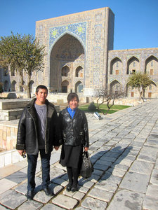 Uzbek couple on holidays