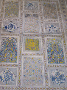 walls inside the mosque