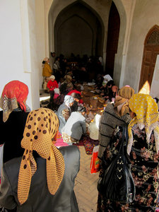 offerings for a Muslim celebration at the mosque