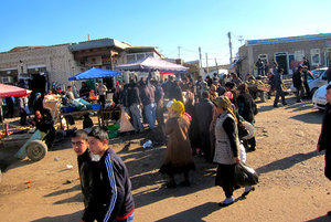at the market in Shahrisabz