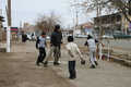 impromptu football game in Khiva!