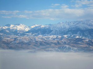 over the Tian Shan