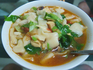 mian pian! A popular soup in Xinjiang