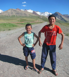 just before the border between Kyrgyzstan and Tajikistan