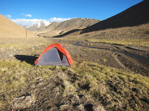 camping at altitude 4600m