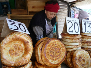 nan bread in Bishkek