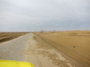 crossing the Kyzylkum Desert, from Bukhara to Khiva