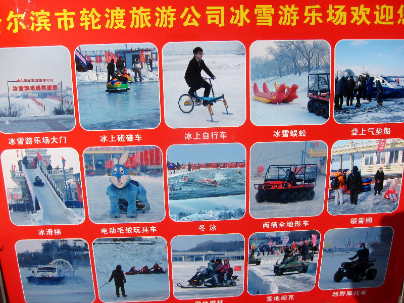 all sorts of activities are waiting for you on the frozen river