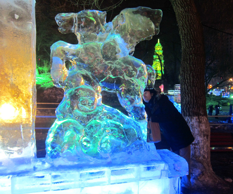 another ice sculpture. there were hundreds of these