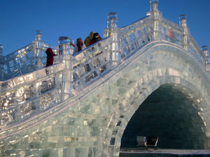 ice bridge in Harbin