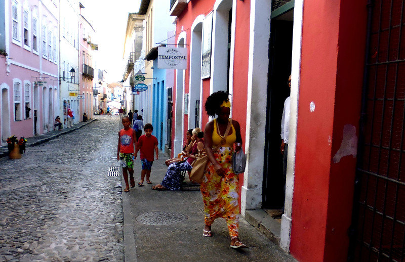 street scene in Salvador de Bahia