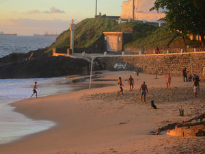 beach soccer at Praia Porto