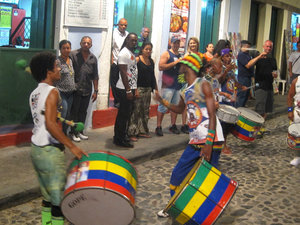 And right after the concert we ran into these drummers in the old city!