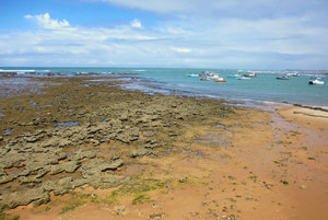 low tide at Forte
