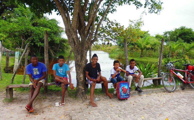 kids hanging out in Garapua