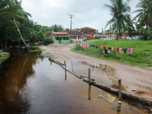 entering Garapua village, 8km away from Morro