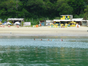 peaceful beach north of Salvador