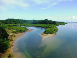 Rio Jaguaripe from above