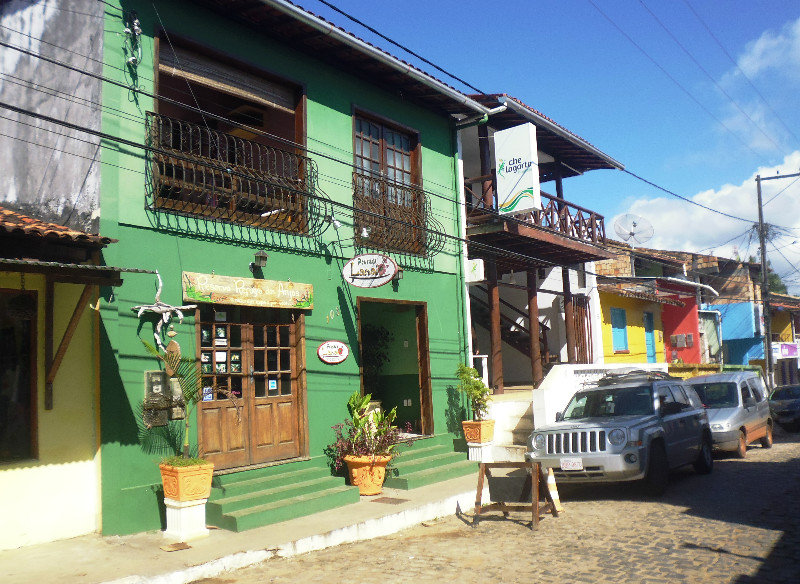 colorful houses in Itacare