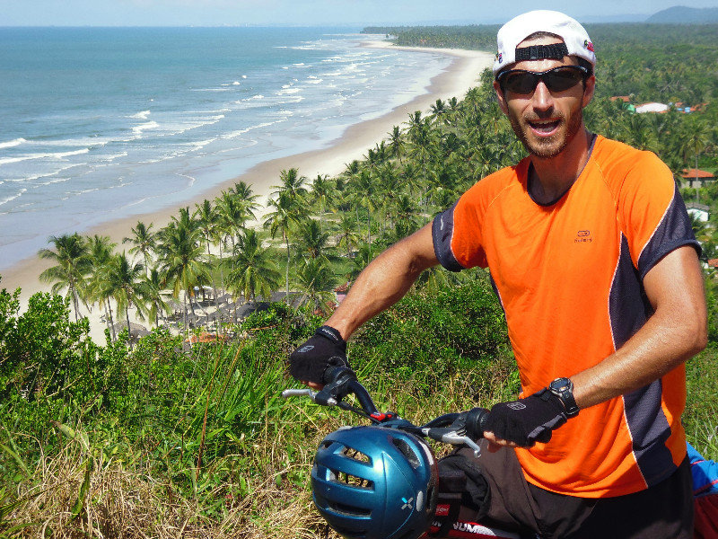 Cycling Bahia! South of Itacare the coast is picturesque!