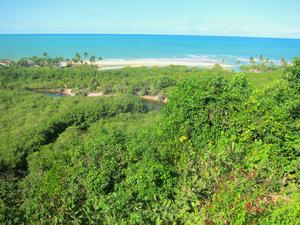 Trancoso beach from the clifftop town