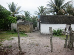 Entering Barra Velha, an indigenous village