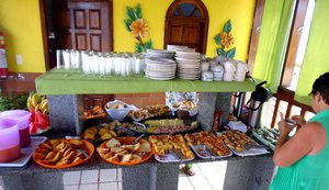 Breakfast buffet in Porto Seguro