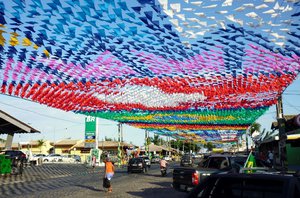 Porto Seguro is all decorated for the World Cup