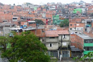 Rainy day on the favelas