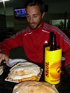 Great food at a Muslim restaurant in Foz de Iguacu